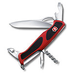 Нож Victorinox RangerGrip 61 (130мм, 11 функций, красно-чёрный)